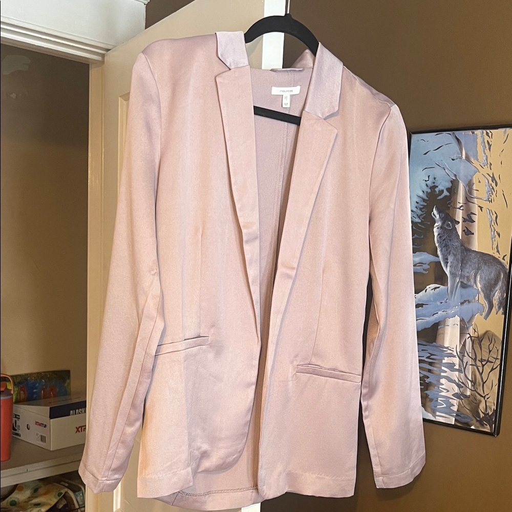 Women’s Mauve Satin Blazer